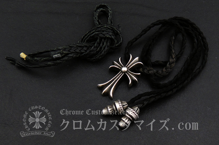 （オマケ付き）Chrome Hearts ボロチップ 革紐全長は実寸で約100cm