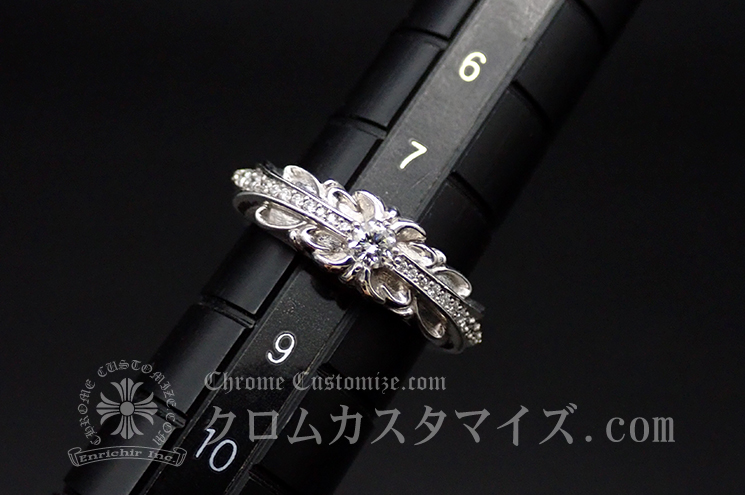 クロムハーツリングクロムハーツ 18K ホワイトゴールドリング 指輪