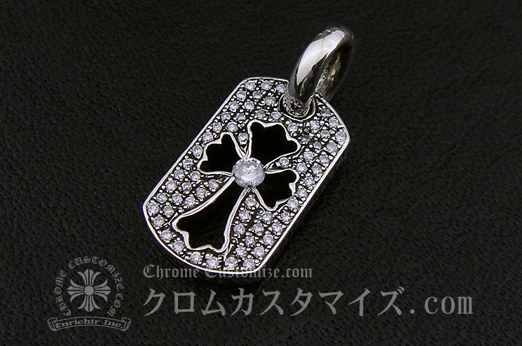 カスタム事例詳細 クロムハーツ Chrome Hearts にダイヤモンド 宝石をカスタムセッティング致します クロムカスタマイズ Com